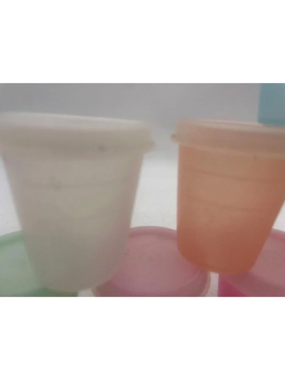 Set Of 10 Multicolor Mini Tupperware Containers Lids Reusable & Stackable - Picture 5 of 6